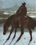 Gustave Courbet Hunter on the horse back china oil painting reproduction